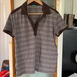 Vintage Brown United Colors of Benetton Polo Shirt